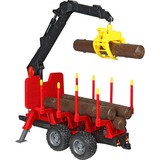 bruder Rückeanhänger mit Ladekran, Modellfahrzeug 