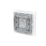 0 Wippe mit Symbol Stecker mit transparenter Kalotte weiß, Retail