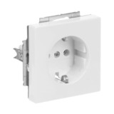 Busch-Jaeger Steckdosen-Einsatz Schuko 2 Pole plus Erde 16 Ampere 250 Volt Typ 20 EUC-84 weiß (glänzend), Retail