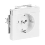 Busch-Jaeger Steckdosen Einsatz mit Beschriftungsfeld 2-polig plus Schutzkontakt 16 Ampere weiß, Retail
