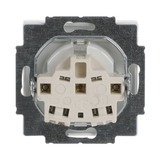 Busch-Jaeger Steckdosen Einsatz mit Beschriftungsfeld 2-polig plus Schutzkontakt 16 Ampere weiß, Retail