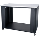 Cozze Outdoorküche 115, offen, mit Edelstahl-Tischplatte, Schrank schwarz/edelstahl, 119cm breit