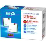 FRITZ! FRITZ!Mesh Set 1600 2-pack, Repeater weiß/grau, 2x WLAN Repeater 1200 AX