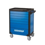 GEDORE Werkzeugwagen workster highline blau/schwarz, inkl. 147 Werkzeuge
