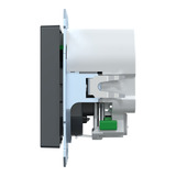 Merten Schutzkontakt Steckdose mit USB Ladegerät, Unterputz, 16 Ampere, 250 Volt, Typ F anthrazit, Retail