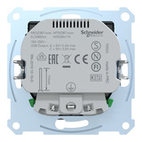 Merten Schutzkontakt Steckdose mit USB Ladegerät, Unterputz, 16 Ampere, 250 Volt, Typ F anthrazit, Retail
