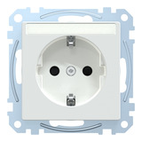 Merten Schutzkontaktsteckdose mit Schriftfeld Retail