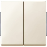 Merten Wippe für Serienwechselschalter und Doppeltaster Einsatz mit Zwischenplatte weiß, Retail