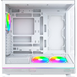 Montech SKY 3 , Tower-Gehäuse weiß, Panorama-Glasfront