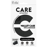 PanzerGlass Wallet Case mit Kickstand, Handyhülle schwarz, Samsung Galaxy S25+
