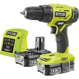 Ryobi ONE+ Akku-Bohrschrauber R18DD4-215GJ, 18Volt grün/schwarz, 2x Li-Ionen Akku 1,5Ah