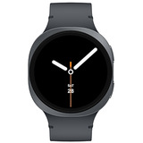 SAMSUNG Galaxy Watch8, Smartwatch dunkelgrau, 44 mm, LTE, Sport Band M/L