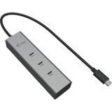 i-tec USB-C Charging Hub silber, Power Delivery, USB-C Video