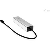 i-tec USB-C Charging Hub silber, Power Delivery, USB-C Video