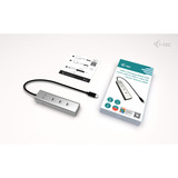i-tec USB-C Charging Hub silber, Power Delivery, USB-C Video
