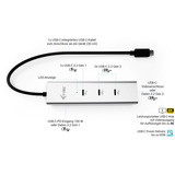 i-tec USB-C Charging Hub silber, Power Delivery, USB-C Video