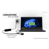 i-tec USB-C Charging Hub silber, Power Delivery, USB-C Video