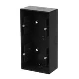 Busch-Jaeger Aufputzgehäuse 2-fach zur Aufnahme von Einsätzen und Abdeckrahmen schwarz, Retail