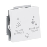 Busch-Jaeger Klingeltaster mit Druckknopf und Leuchtdiode weiß, Retail