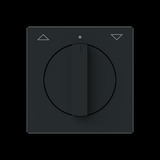 Busch-Jaeger Zentralscheibe mit Pfeil auf und ab 1740-45M, Abdeckung schwarz, Retail