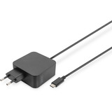 Digitus Notebook Ladegerät DA-10071, USB-C, 65 Watt schwarz, PD 3.0, Kabellänge 1,20 Meter