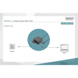 Digitus Notebook Ladegerät DA-10071, USB-C, 65 Watt schwarz, PD 3.0, Kabellänge 1,20 Meter