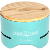 Feuerhand Tisch-Holzkohlegrill Tamber, Light Green türkis, Ø 20cm