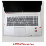 HP 17-cp3285ng, Notebook silber, AMD Ryzen 7 7730U, AMD Radeon Graphics, 16 GB DDR4, 512 GB (512 GB SSD), ohne Betriebssystem