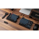 Keychron Q11, Gaming-Tastatur schwarz/blau, DE-Layout, Keychron K Pro Banana, Hot-Swap, Aluminiumrahmen, RGB