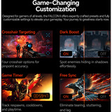 Koorui G2411P, Gaming-Monitor 60.5 cm (23.8 Zoll), schwarz, FullHD, IPS, HDMI, DP, FreeSync Premium, HDR, 200Hz Panel