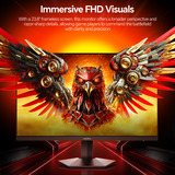 Koorui G2411P, Gaming-Monitor 60.5 cm (23.8 Zoll), schwarz, FullHD, IPS, HDMI, DP, FreeSync Premium, HDR, 200Hz Panel