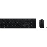 Lenovo Professional wiederaufladbare Funktastatur und -maus-Kombi, Desktop-Set grau, DE-Layout, Scherenmechanik