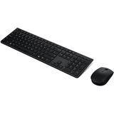 Lenovo Professional wiederaufladbare Funktastatur und -maus-Kombi, Desktop-Set grau, DE-Layout, Scherenmechanik