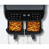 Medion Life P20 Doppel Heißluftfritteuse XXL MD11760 grau, 2.600 Watt, 2 Körbe je 4,35 Liter