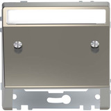 Merten Merten Schrägauslass nickelmet mit Schriftfeld MEG4540-6050, Abdeckung nickel, Retail