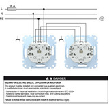 Merten Schutzkontakt-Steckdose mit Schraubklemme und erhöhtem Berührungsschutz weiß, Retail
