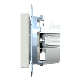 Merten Schutzkontakt-Steckdose mit Steckklemme, Unterputz, 16 Ampere, 250 Volt, glänzend weiß (glänzend), Retail