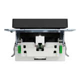 Merten Steckdose mit Schutzkontakt und USB Ladegerät Typ MEG2367-0403, System M schwarz (matt), Retail