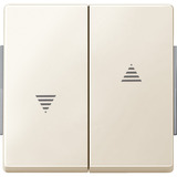 Merten Wippe für Rollladen-Wippschalter und Wipptaster Einsatz weiß, Retail