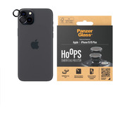 PanzerGlass Hoops Kameraschutz, Schutzfolie schwarz, iPhone 15 Plus / 15