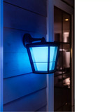 Philips White & Color Ambiance Econic Outdoor hängende Wandleuchte, LED-Leuchte schwarz