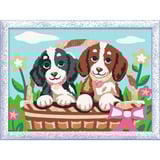 Ravensburger CreArt - Hunde im Körbchen, Malen 