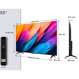 TCL 55PF650A, LED-Fernseher 140 cm (55 Zoll), schwarz, UltraHD/4K, Triple Tuner, FireTV OS 8