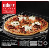Weber CRAFTED Glasierter Grillstein 8861, rund, Pizzastein grau