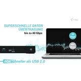 i-tec Thunderbolt4 Triple Display Docking Station, Dockingstation schwarz, Power Delivery 96W