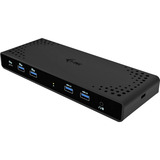 i-tec Universal Dual 4K Display Docking Station Power Delivery 85W, Dockingstation schwarz, Anschluss per USB-C, inkl. USB-C-Ladegerät 100 W