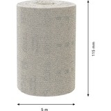 Bosch Professional Expert M480 Netzschleifrolle 115mm, K100, Schleifblatt 5 Meter Rolle, auch zum Handschleifen
