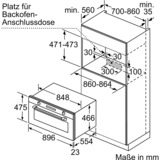 Bosch VBC5580S0 Serie 6, Backofen edelstahl, 90 cm