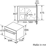 Bosch VBC5580S0 Serie 6, Backofen edelstahl, 90 cm