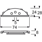 Busch-Jaeger Leitungseinführung 2134 W-54 Retail